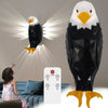 3D Bald Eagle Wall Light | Remote Control | Timer | Night Lamp Decor