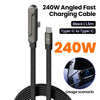 240W Type-C Fast Charging Cable | Angled Design | 1.5 Meter | Black